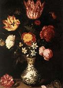 Ambrosius Bosschaert Still Life with Flowers in a Wan-Li vase. oil painting